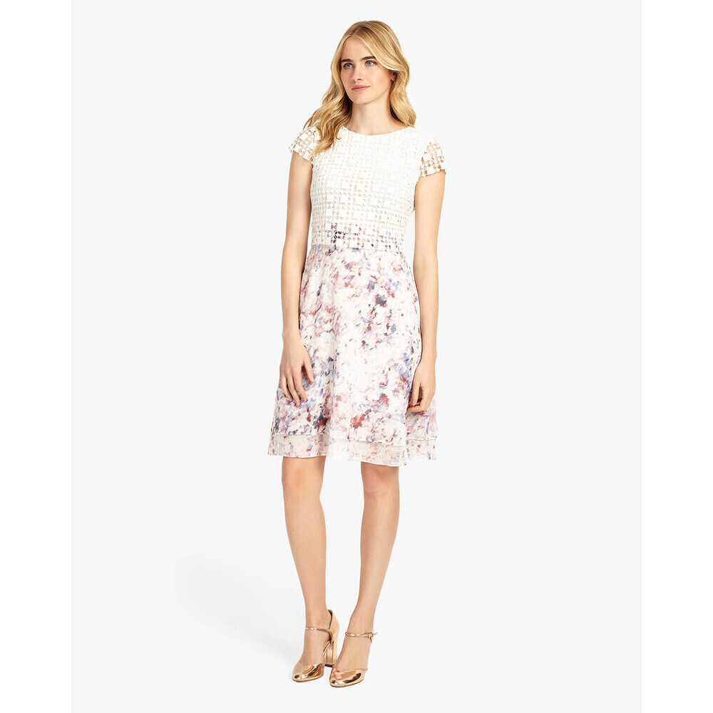 Phase Eight Florence Lace A-Line Short Sleeve Knee Dress Floral size 14US $330 - Picture 13 of 15